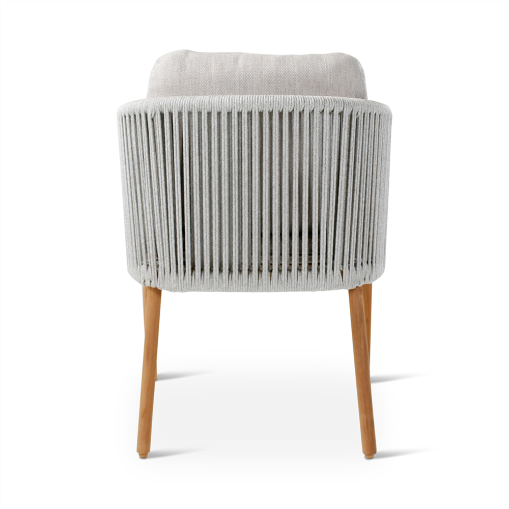 Armstoel outdoor ROMEO teak naturel incl kussens cloud - VDC