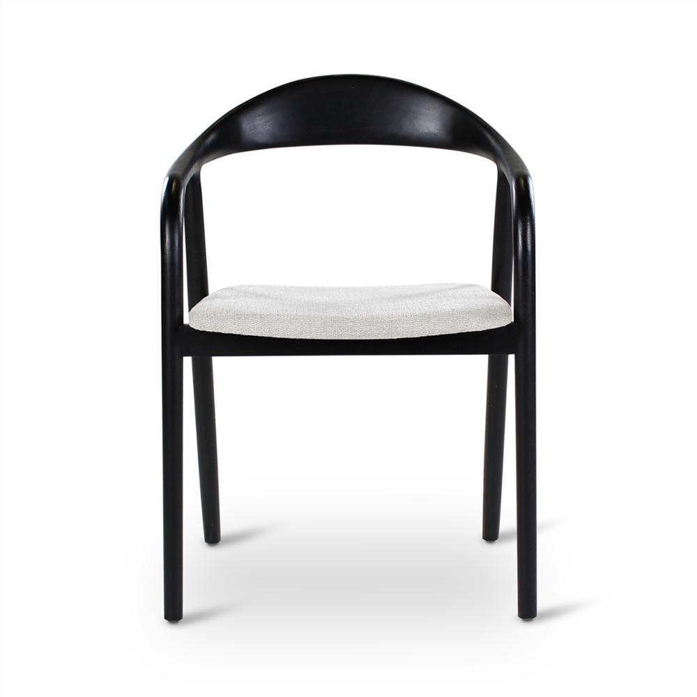 Armstoel Moris, houten poten es zwart - VDC