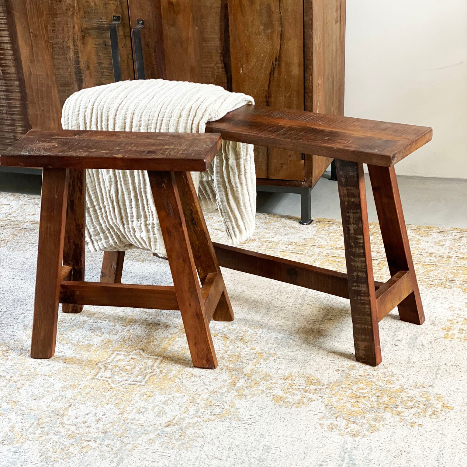 Bank Factory bruin L - RAW