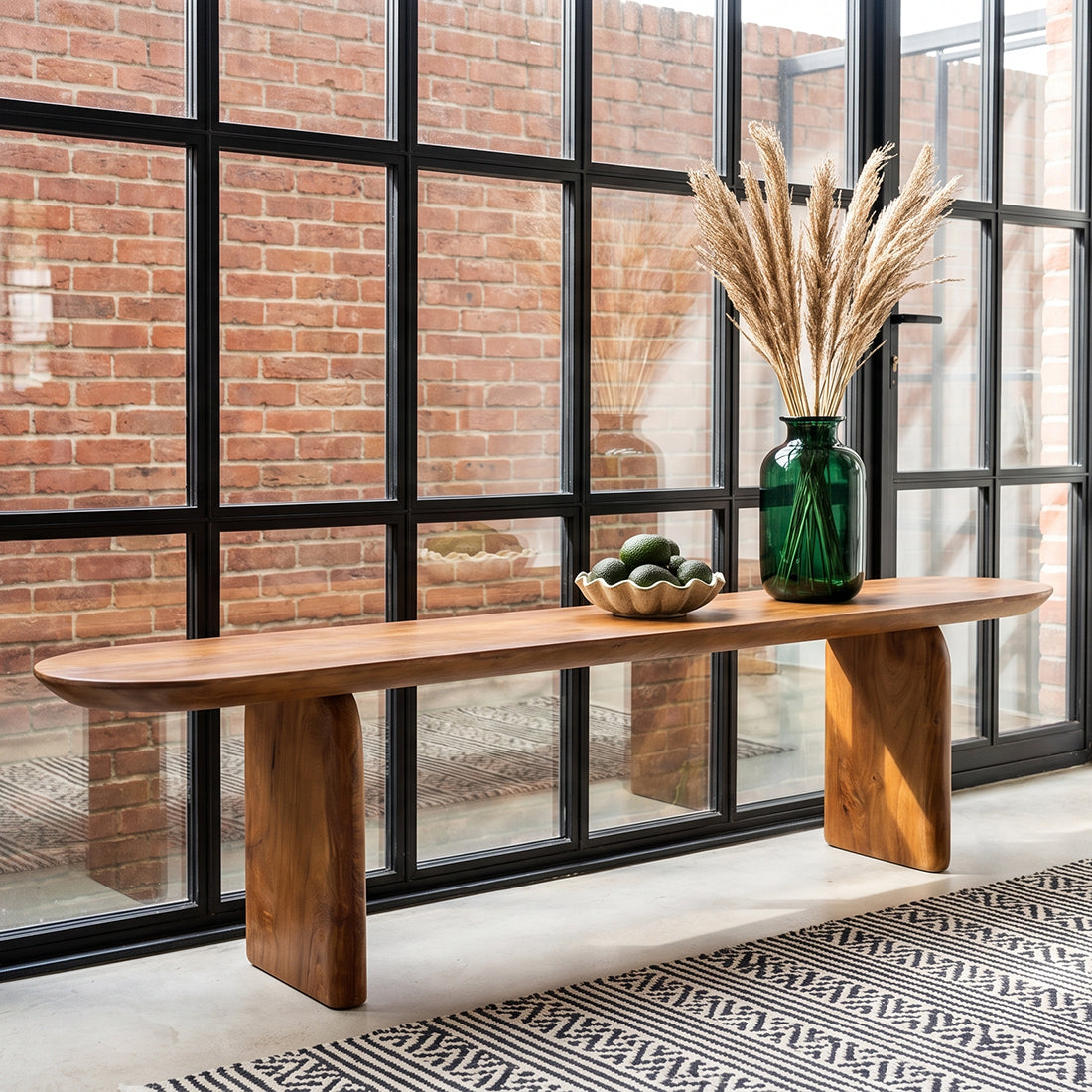 Bullnose eetkamerbank - 180 cm