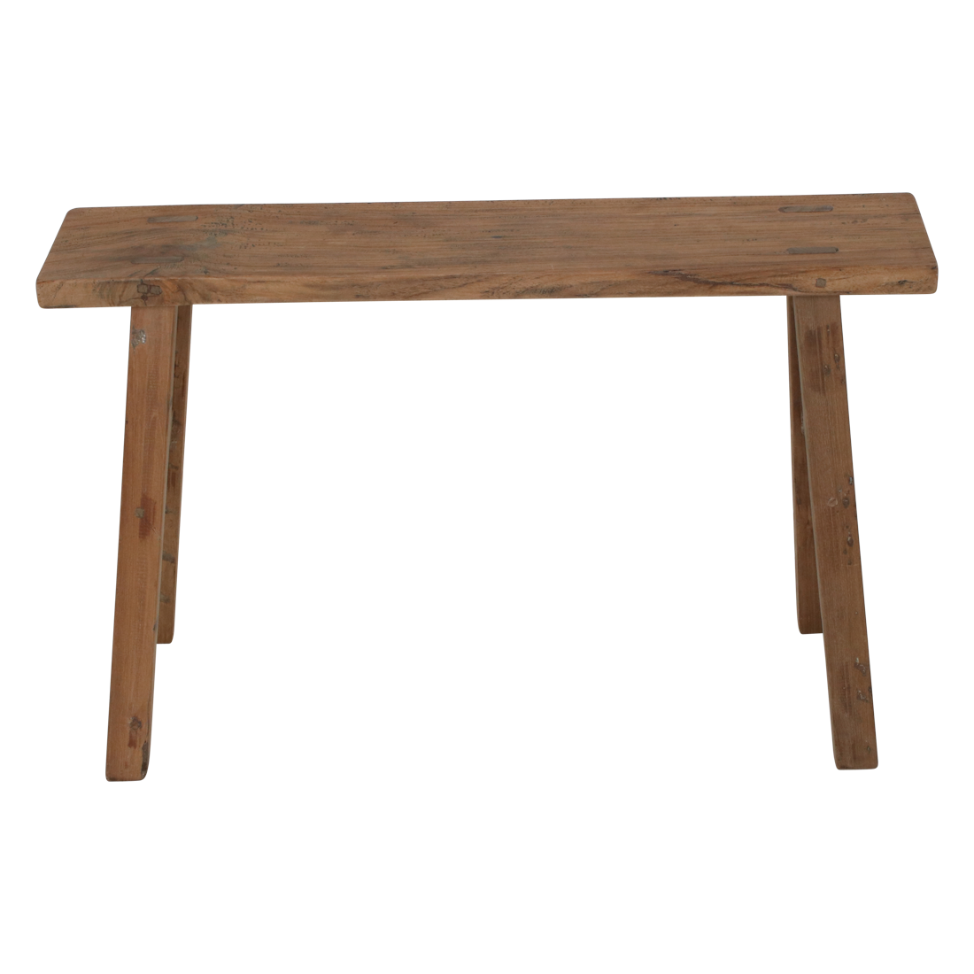 Java timmerman bijzettafel/bankje - gerecycled hout - 80x17x50 cm - RAW