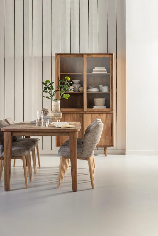 Vitrine Bliss medium, 2x2 schuifdeuren - DTP