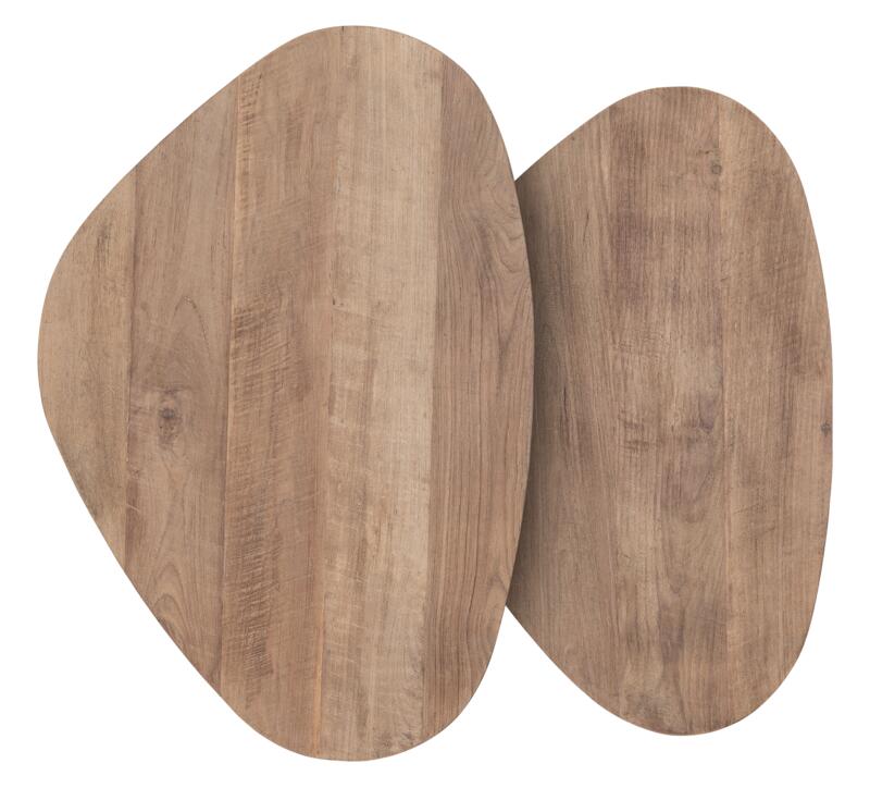 Table basse Bliss Pebble en teck, lot de 2 - DTP