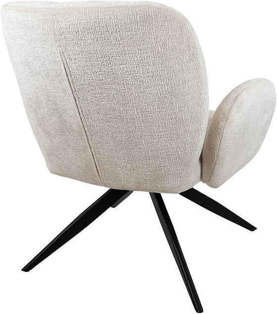 Fauteuil Bobby pivotant 360 - ivoire