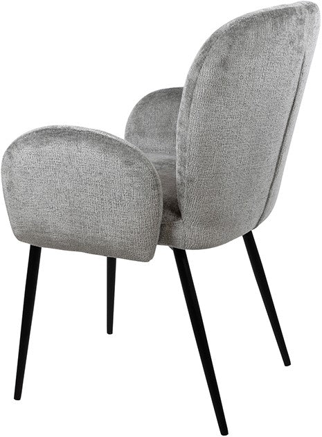 Stoel Bobby lichtgrijs (prijs = set van twee) - NW