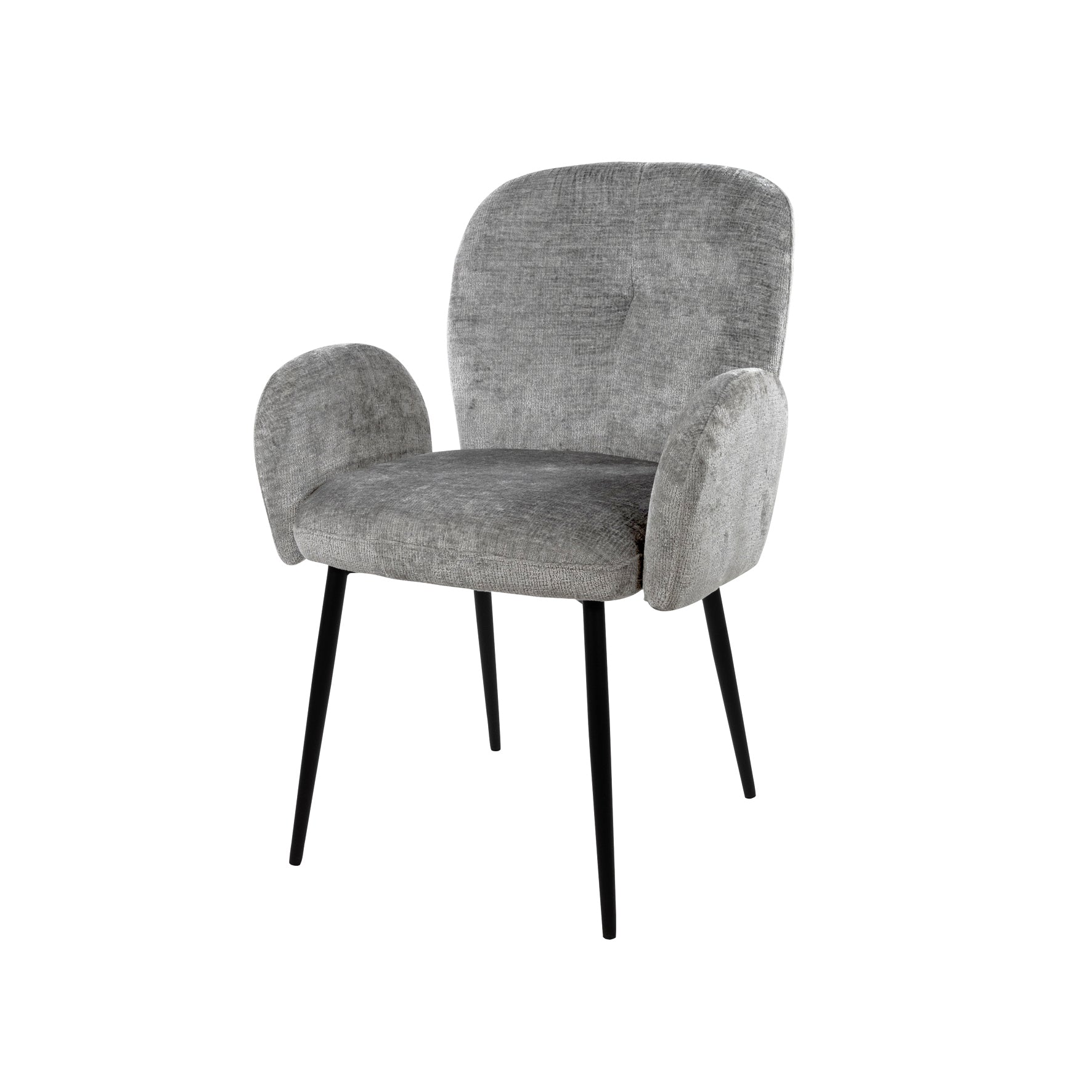 Fauteuil de table Bobby - gris clair (prix = lot de deux) - NW