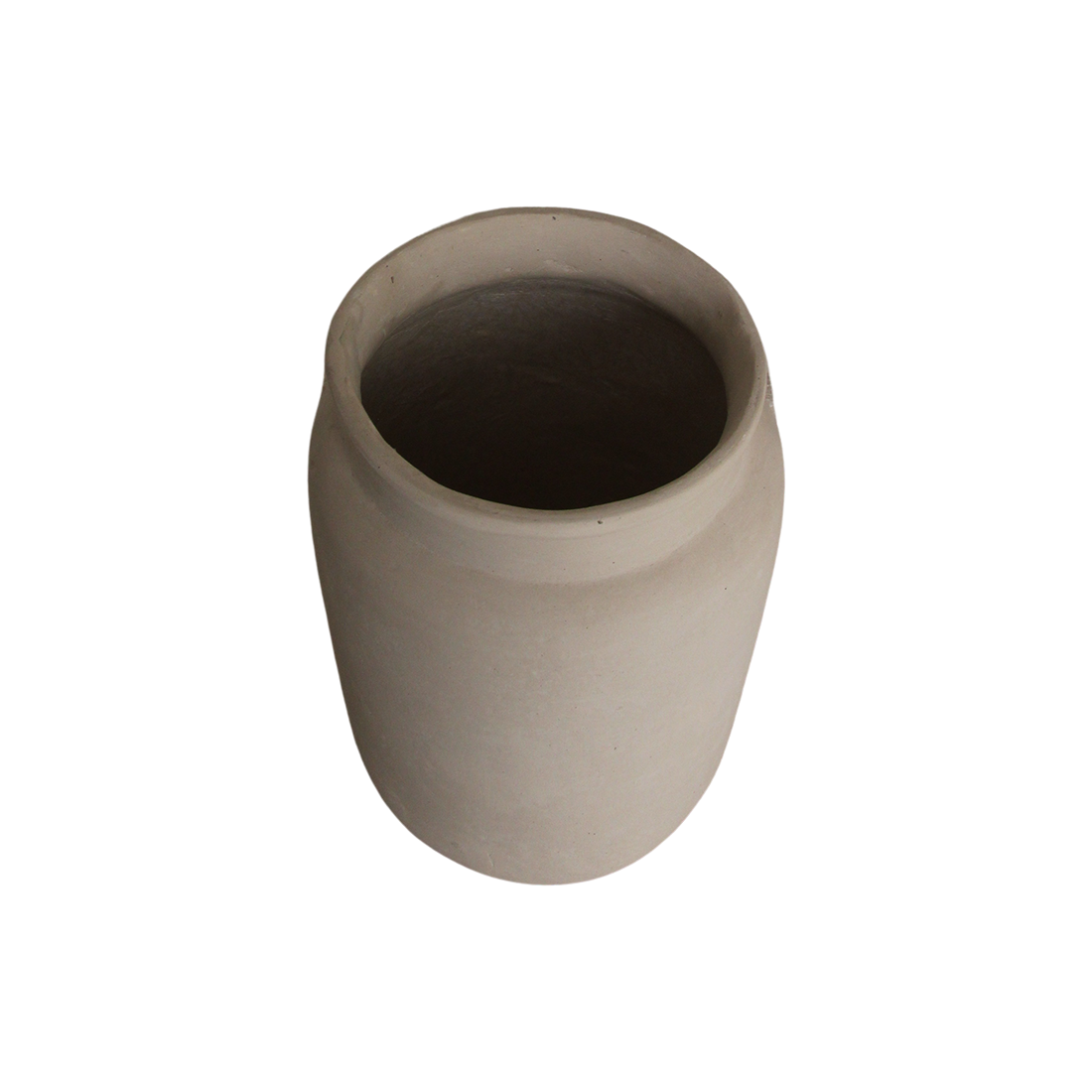 Krijtkleurige decoratieve vaas Mandore M - RAW