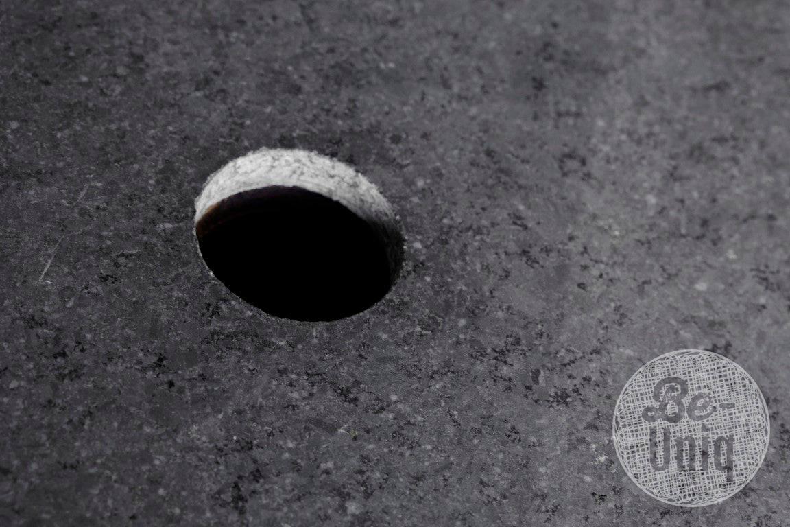 Badkamermeubel Luik hangend met top graniet - 2 lades en blinde lade