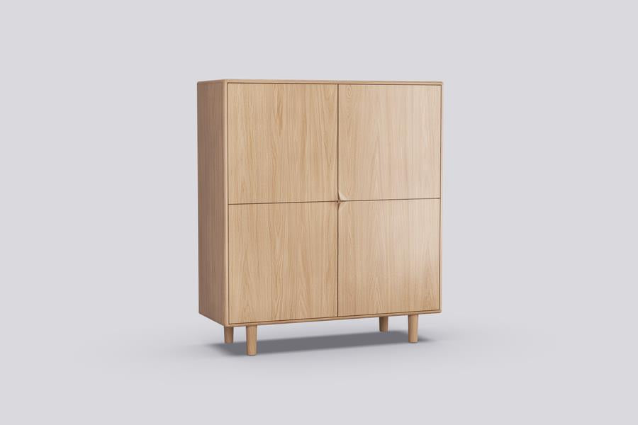 Barkast Sento 4-deurs eik (4 kleuren) - THS