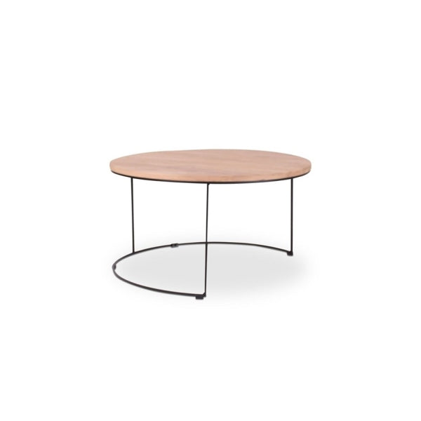 Bijzettafel Faro 40/50/60, naturel of zwart - VDC