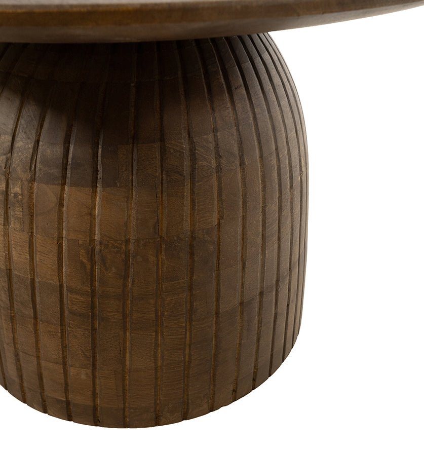 Karl salontafel Ø60, H38, Bruin Walnoot- NW