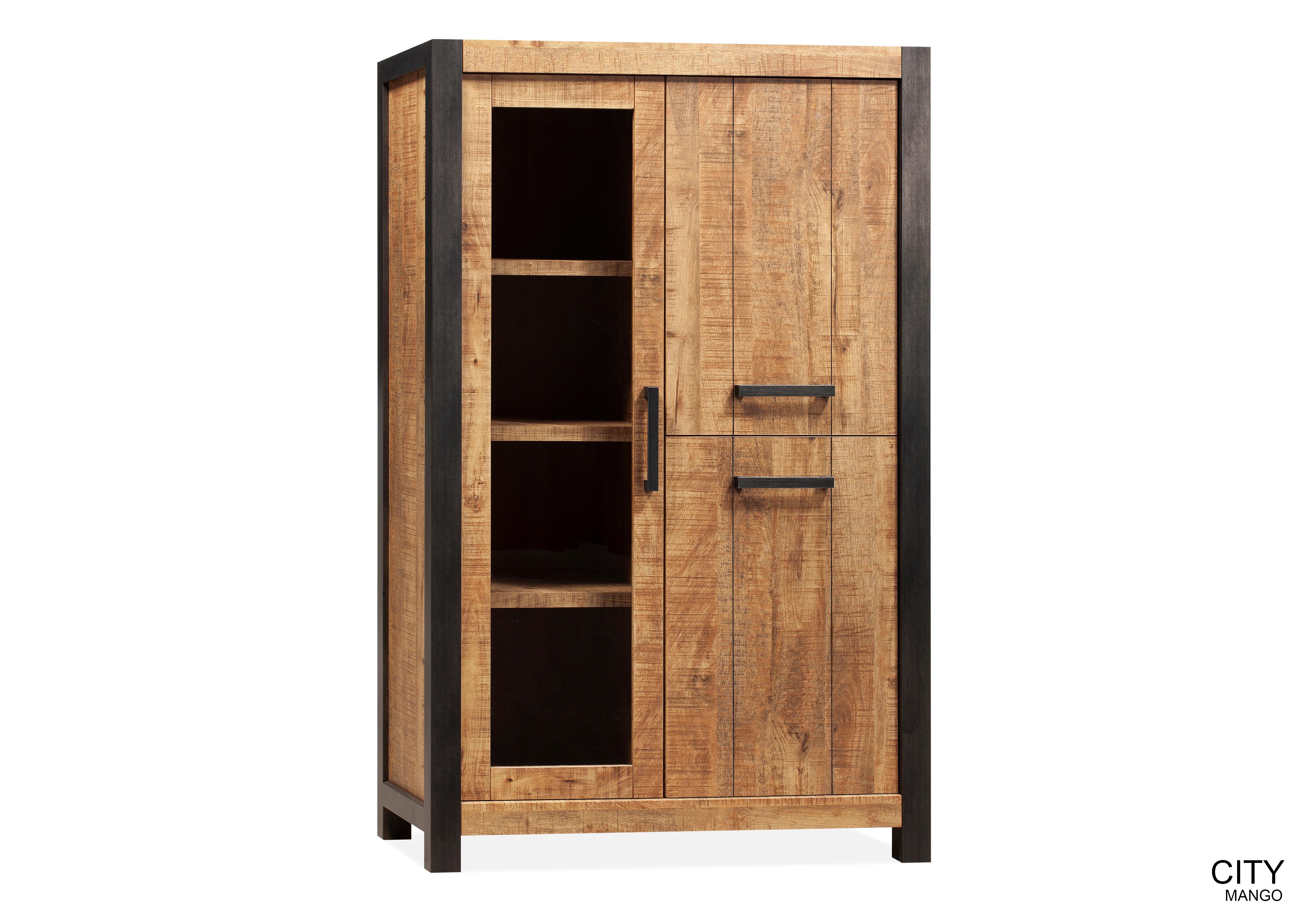 Bergkast City MX - 2deuren/1deur glas