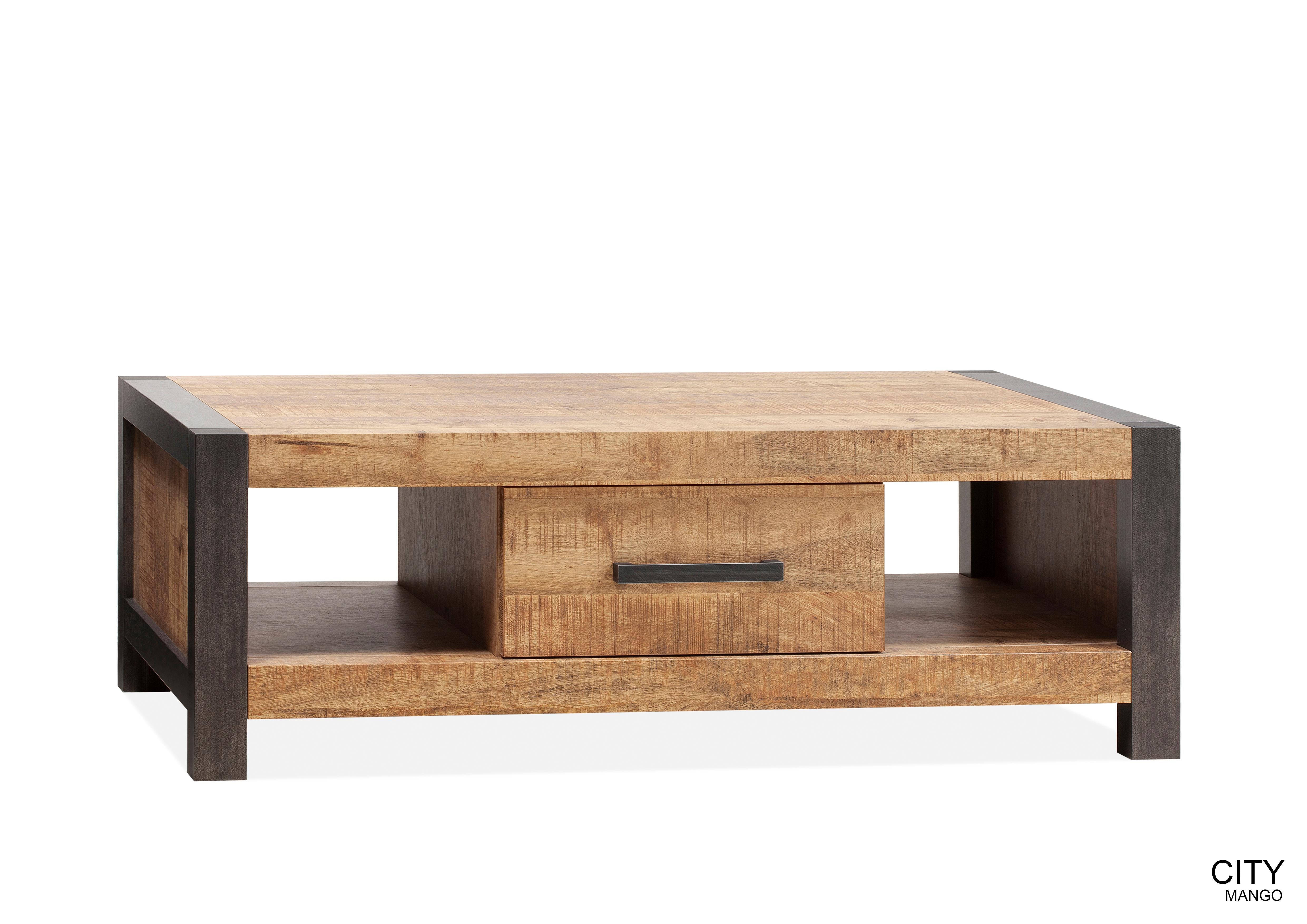 Salontafel City MX - 1lade/2open vakken