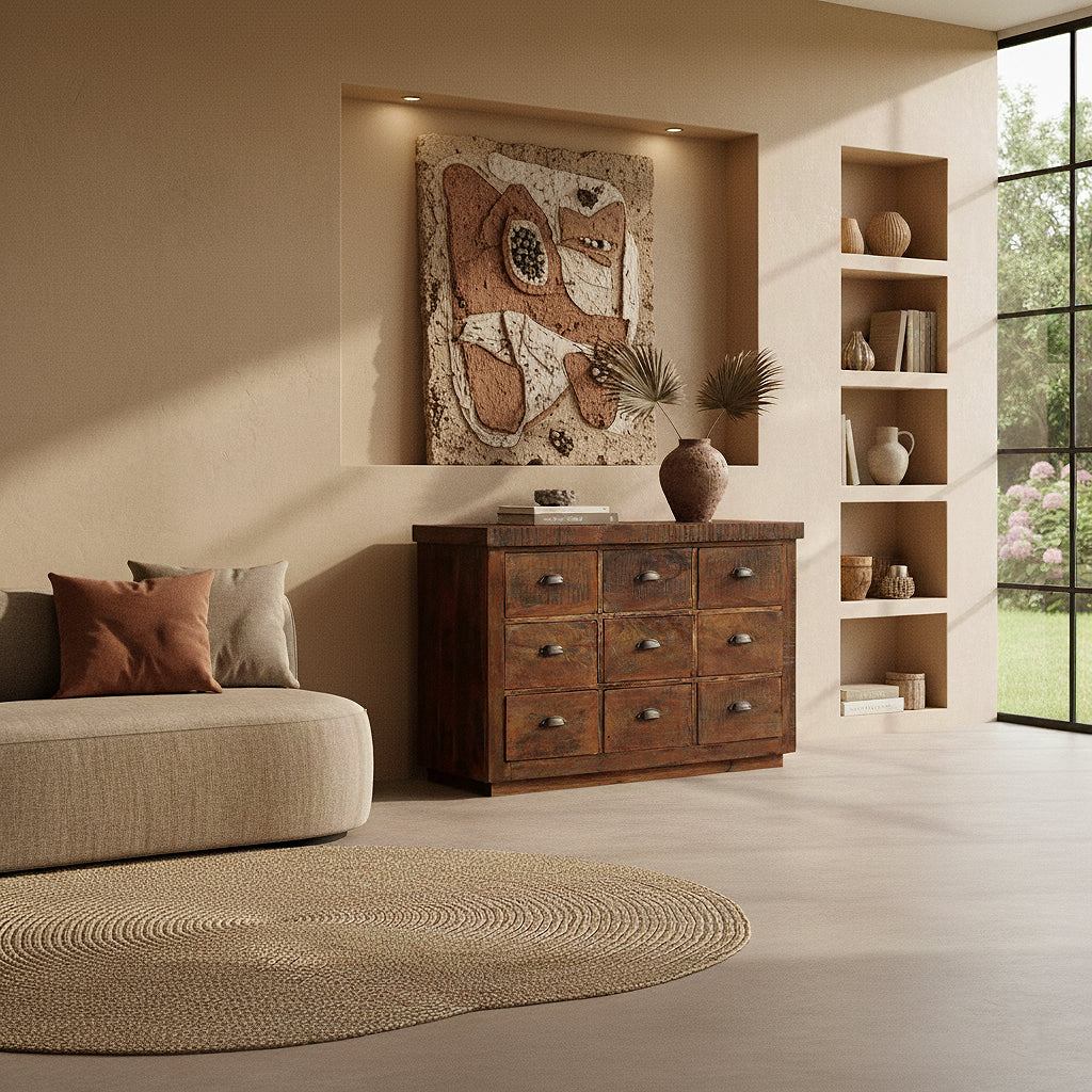 Dressoir Factory 9 lades - RAW