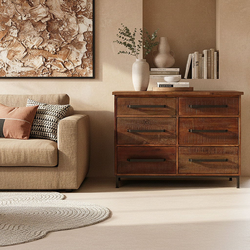 Dressoir Factory 6 lades - RAW