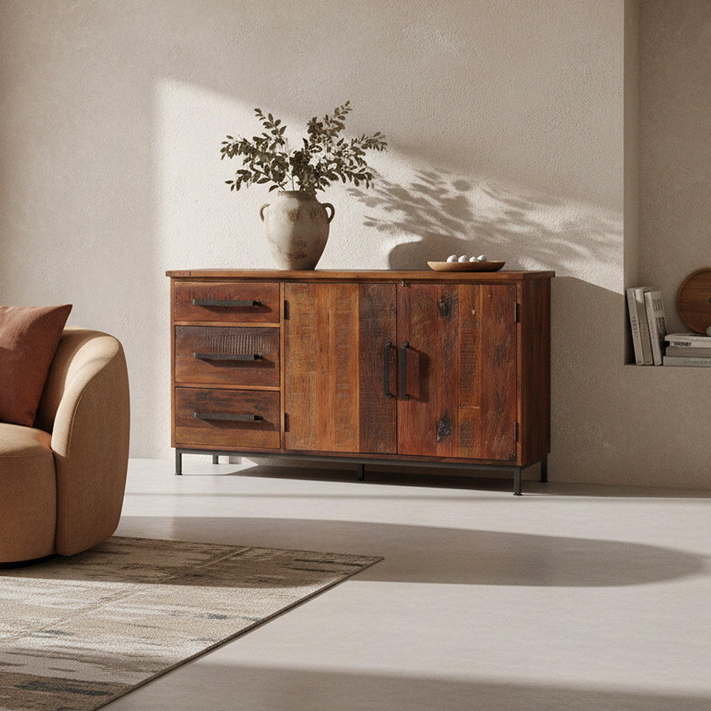 Dressoir Factory 2 deuren 3 lades - RAW