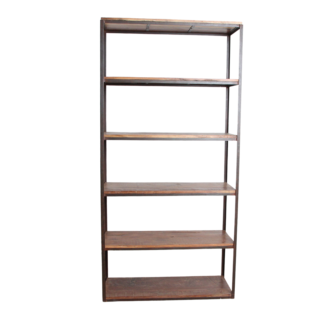Étagère Factory S avec tablettes en bois - RAW