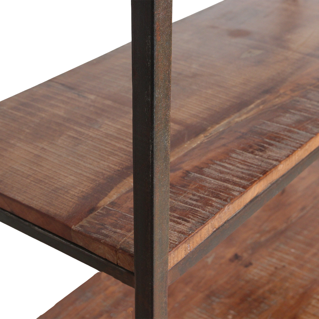 Étagère Factory S avec tablettes en bois - RAW
