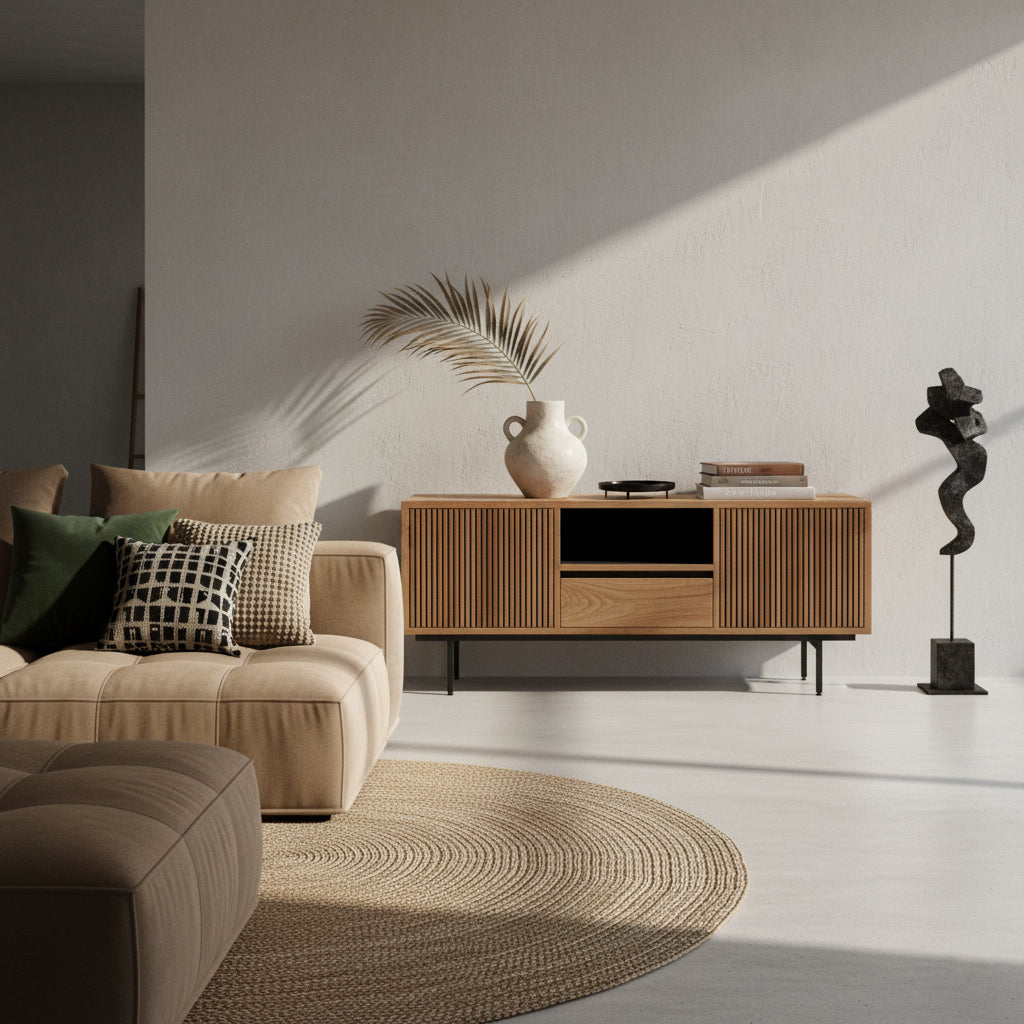 TV-kast Rhythm teak - RAW