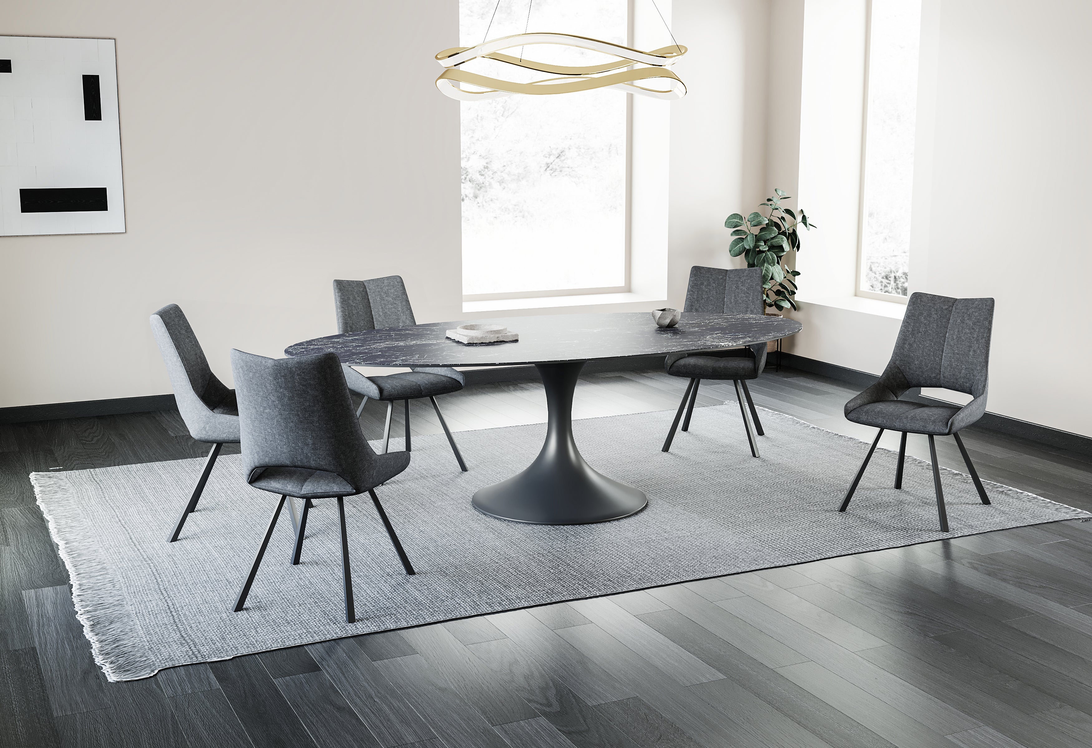 Eettafel Calise, keramisch onregelmatig - LV