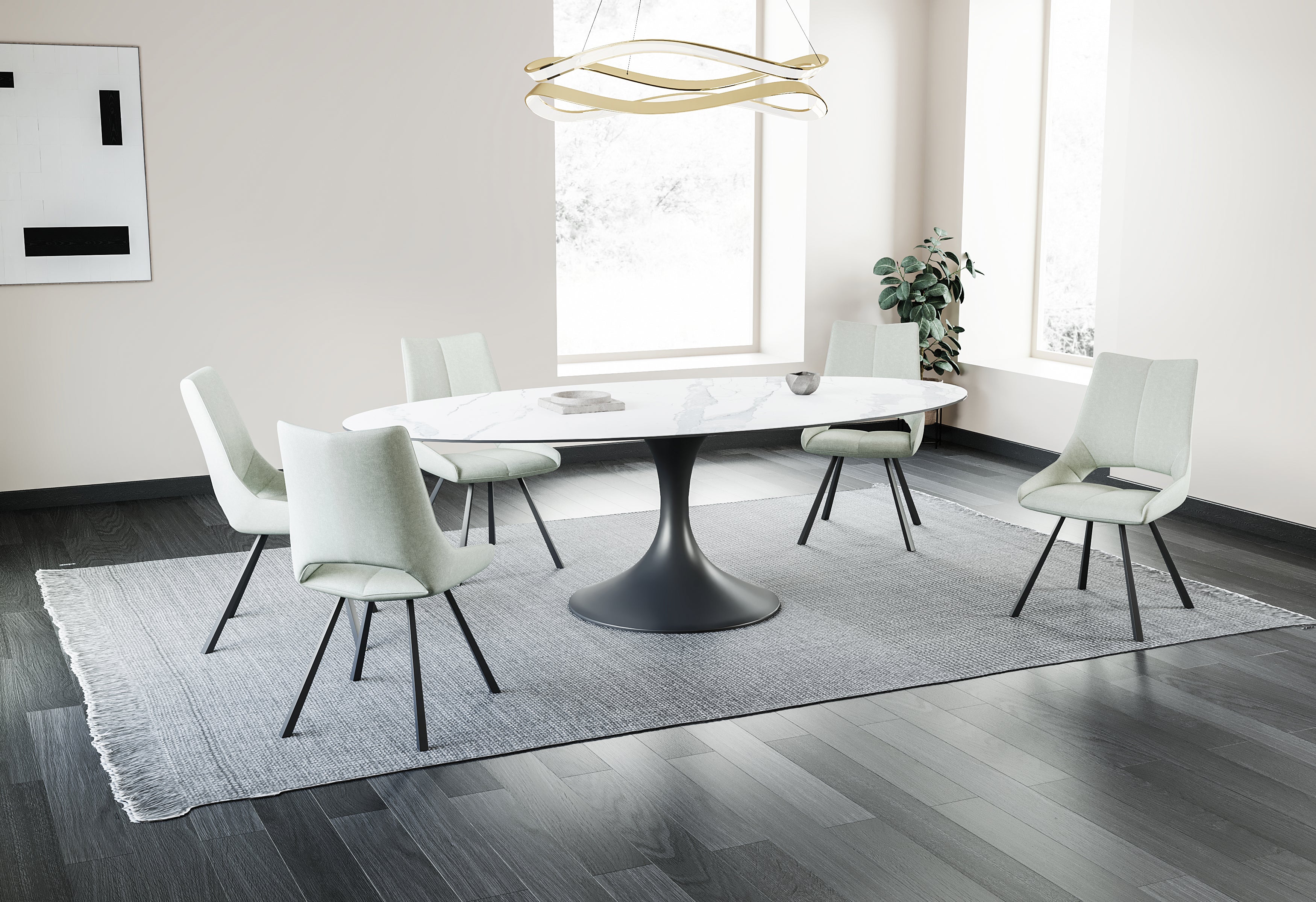 Eettafel Calise, keramisch onregelmatig - LV