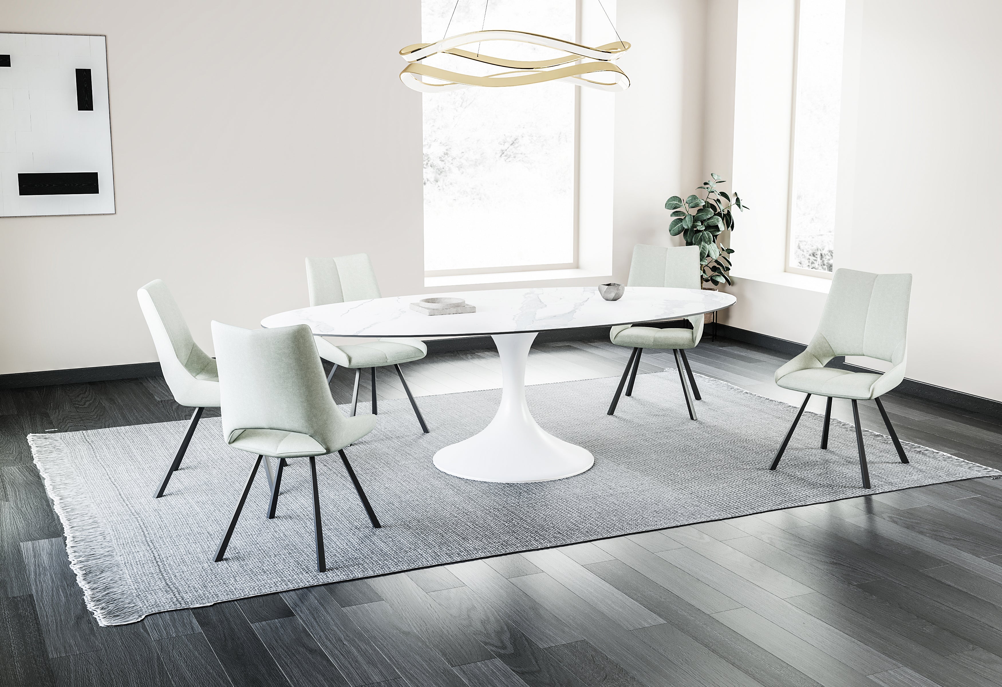 Eettafel Calise, keramisch onregelmatig - LV