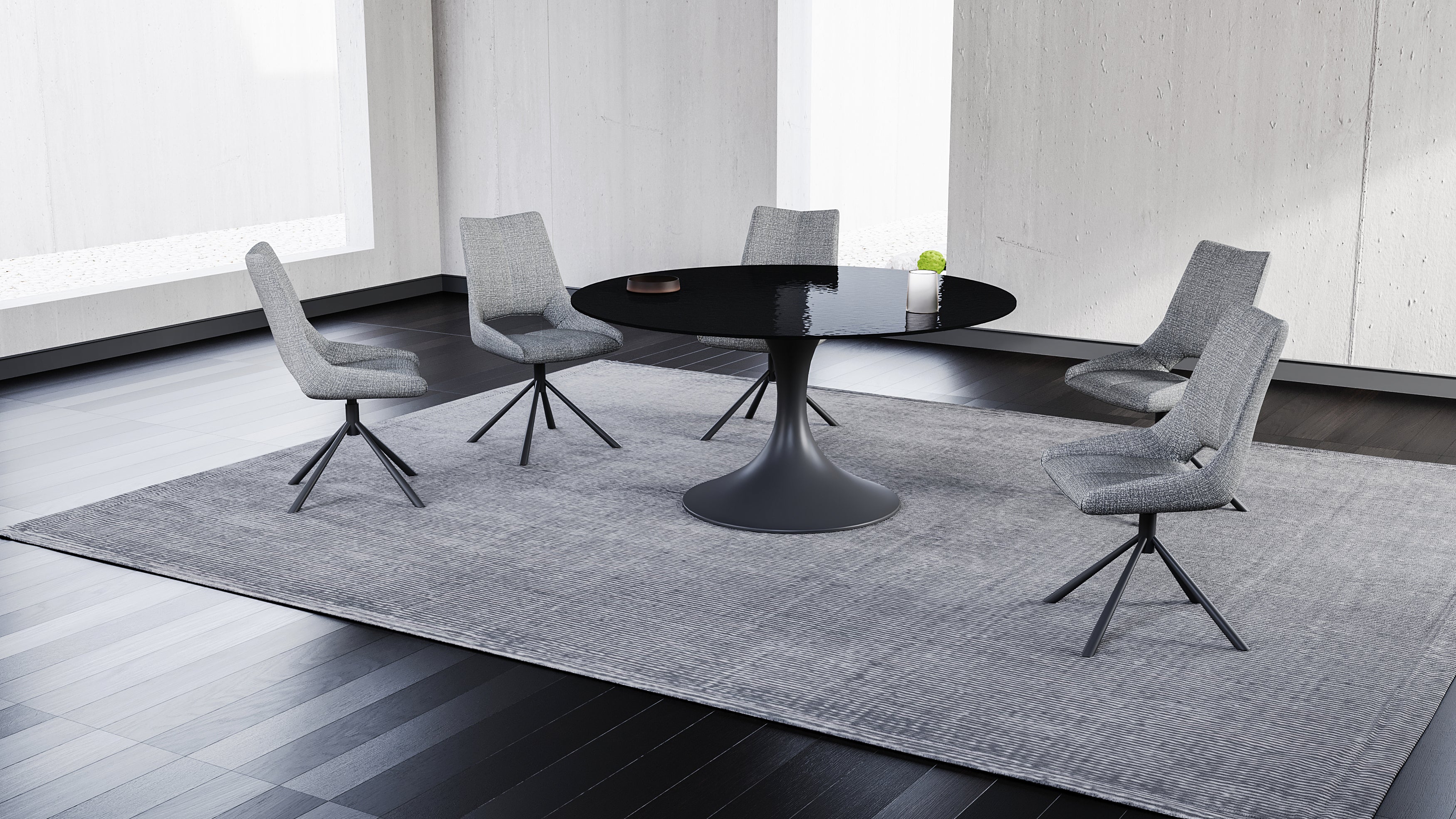 Eettafel Calise, waterglas rond - LV