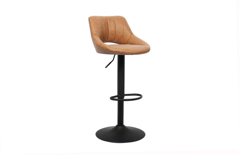 Counter- en barstoel Bella PU RS: zwart of cognac