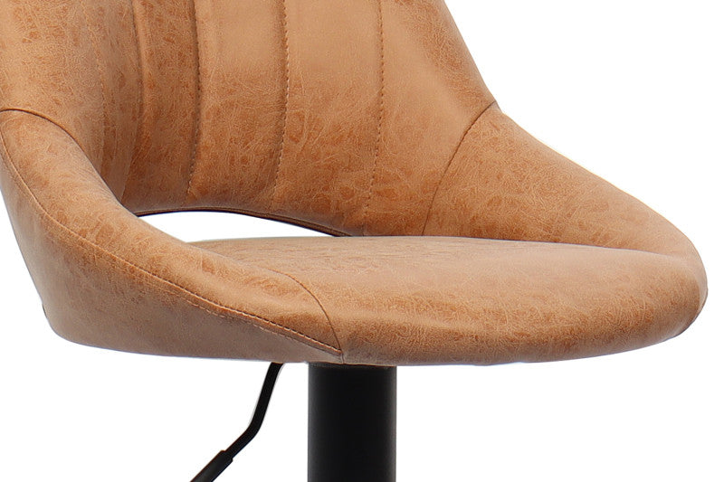 Counter- en barstoel Bella PU RS: zwart of cognac