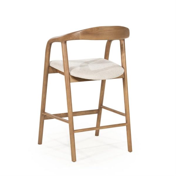 Fauteuil tendance Rayven chêne brun - Eleo