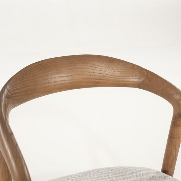Fauteuil tendance Rayven chêne brun - Eleo