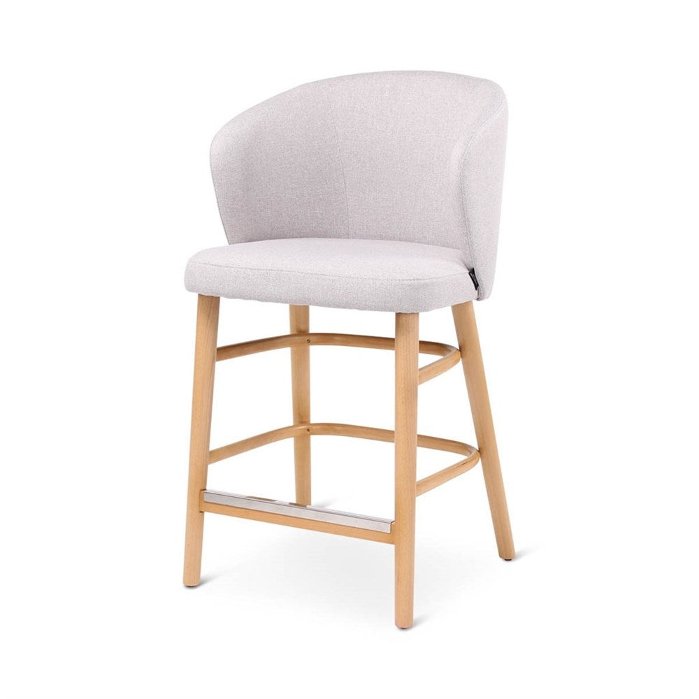 Chaise de comptoir Lot, pieds en bois, sur mesure - VDC