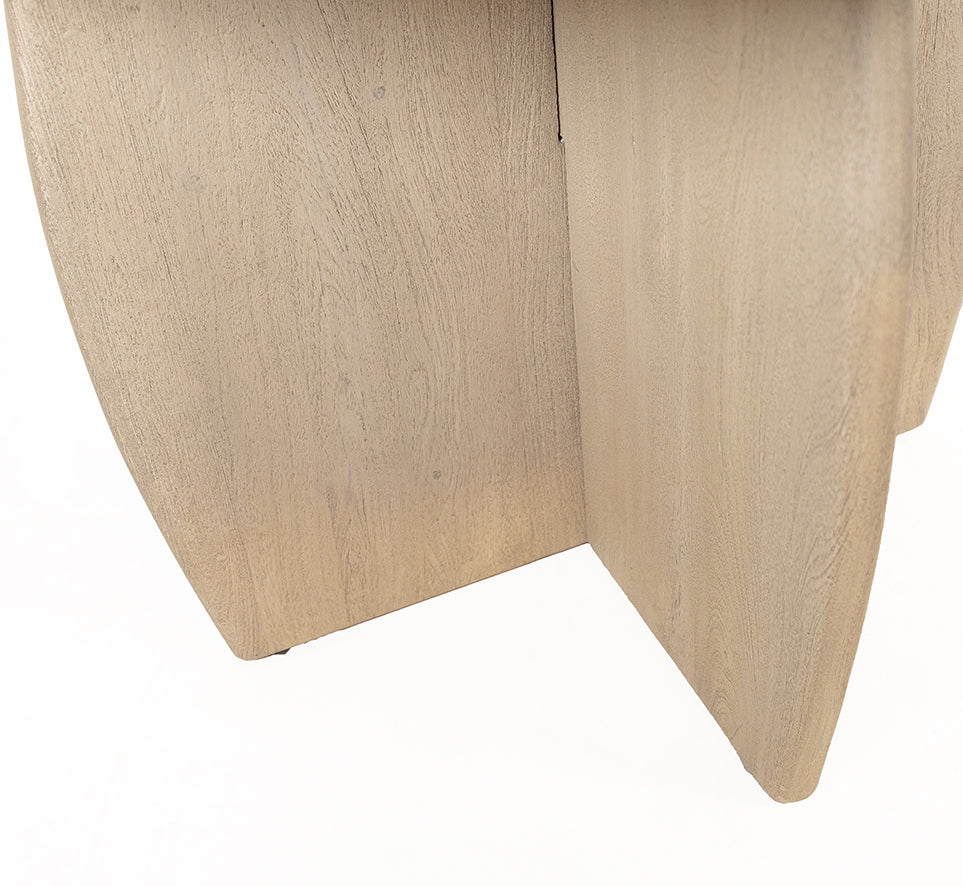 Eetkamertafel Ø120, verweerd acaciahout - NW