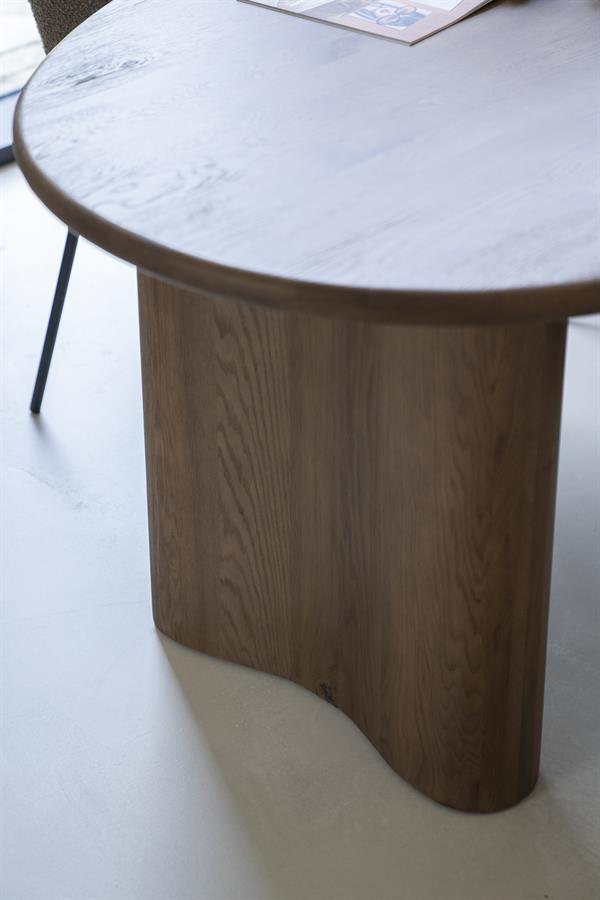 Eettafel Josh bruin eikenhout - Eleo