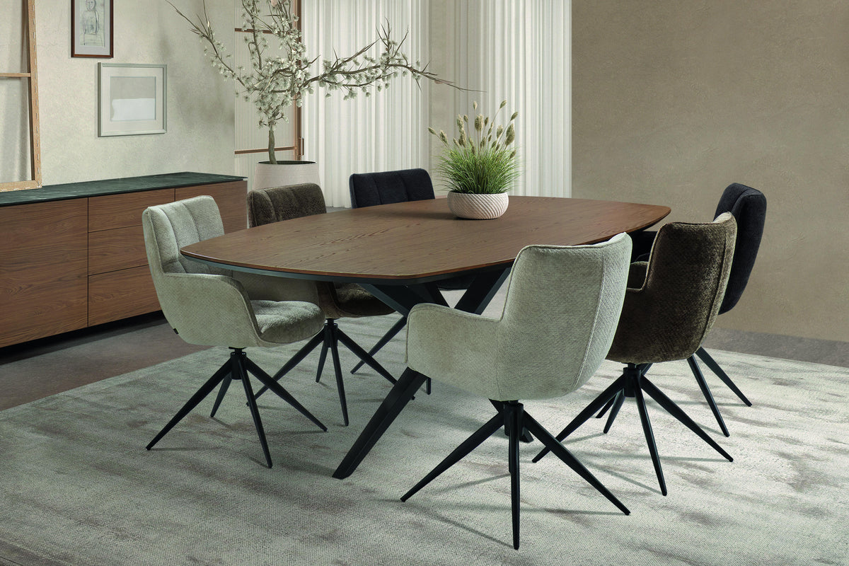 Eettafel Wellington Deens ovaal lamulux - MX