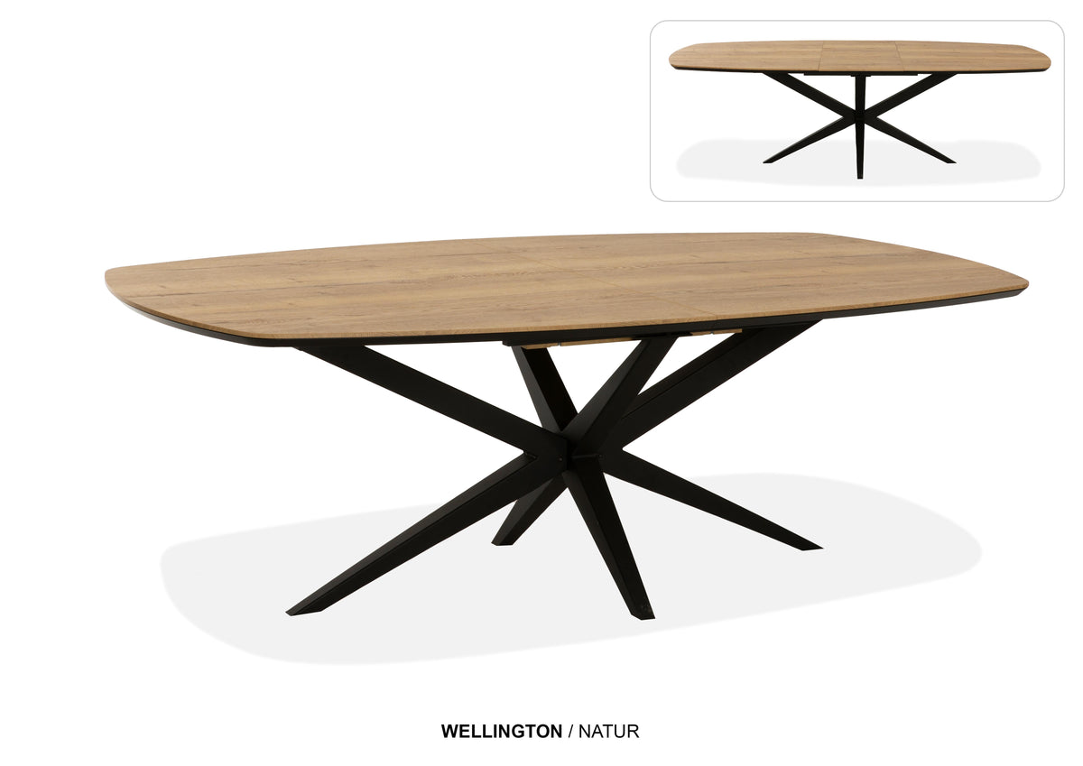 Eettafel Wellington Deens ovaal uitschuif lamulux - MX