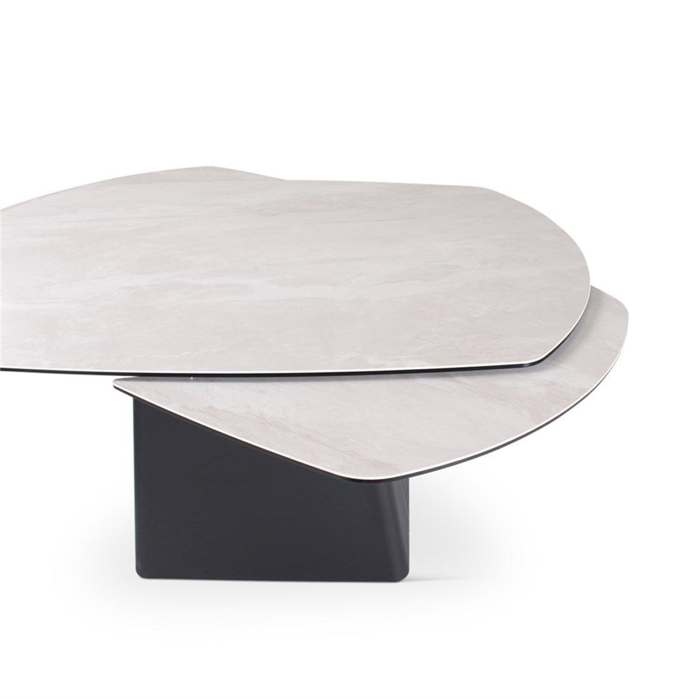 Eettafel Pico, uittrektafel 140/220 keramiek beige - VDC