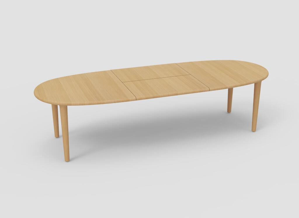 Table de salle à manger extensible Sento 210/300 chêne (4 coloris) - THS