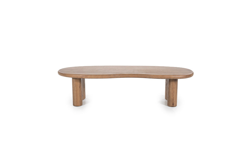 Salontafel Josh bruin of naturel eikenhout - Eleo