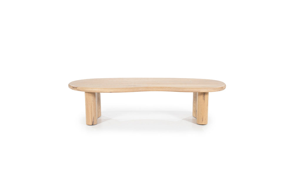 Salontafel Josh bruin of naturel eikenhout - Eleo