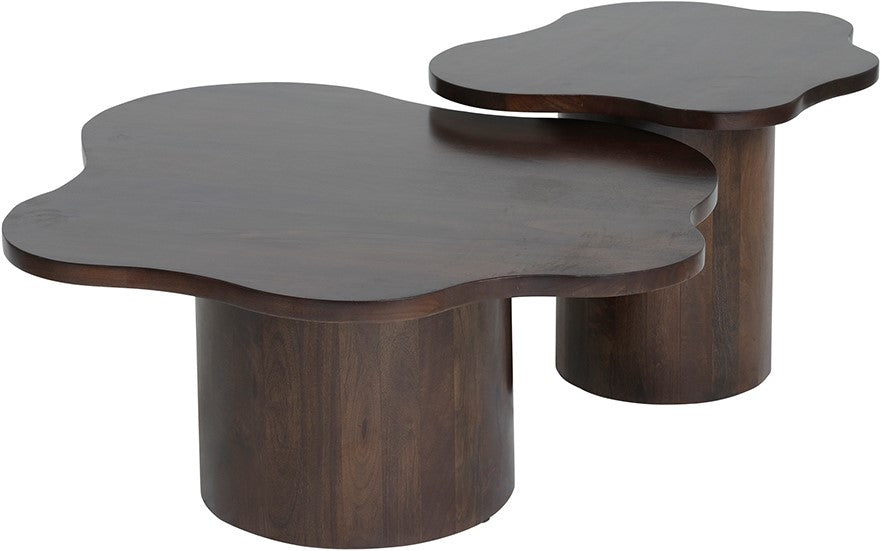 Table basse Fiore 98, manguier noyer - NW