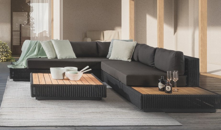 Loungeset Flo wicker naturel