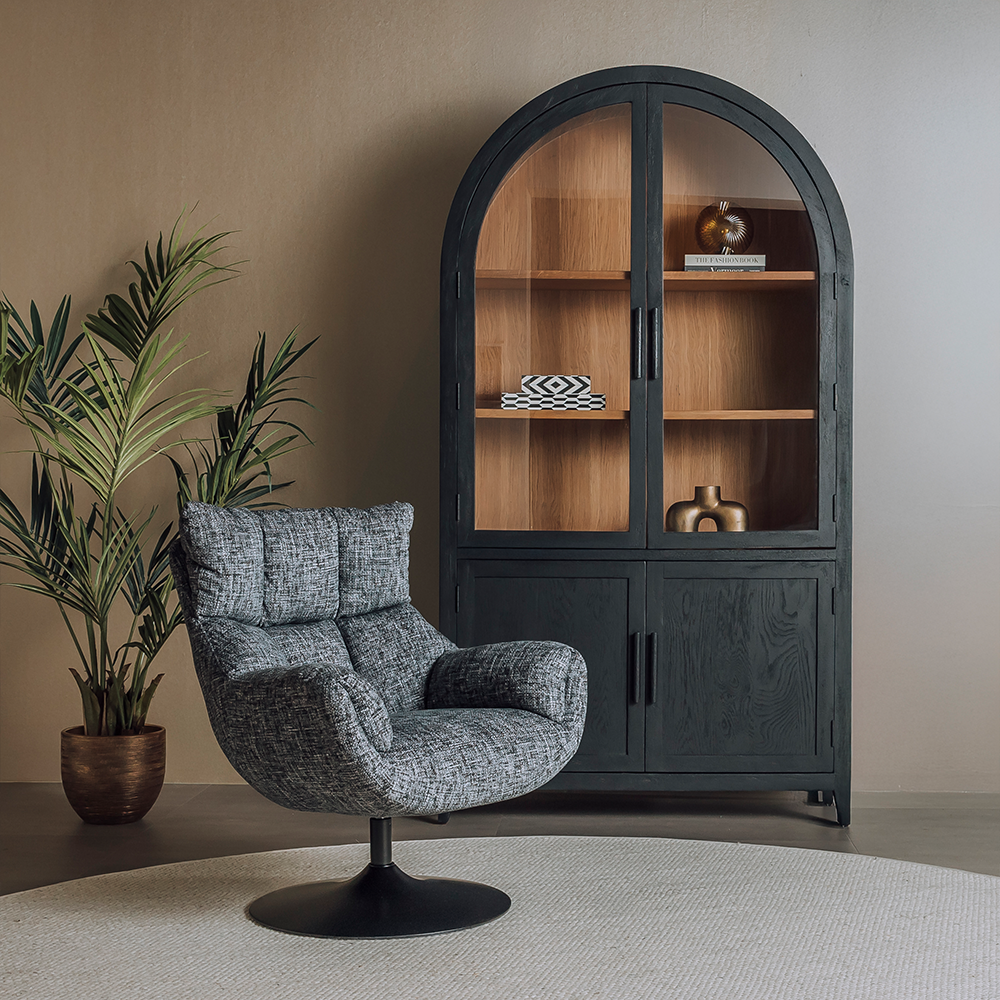 Fauteuil Force roterend - beige of donkergrijs - TWL