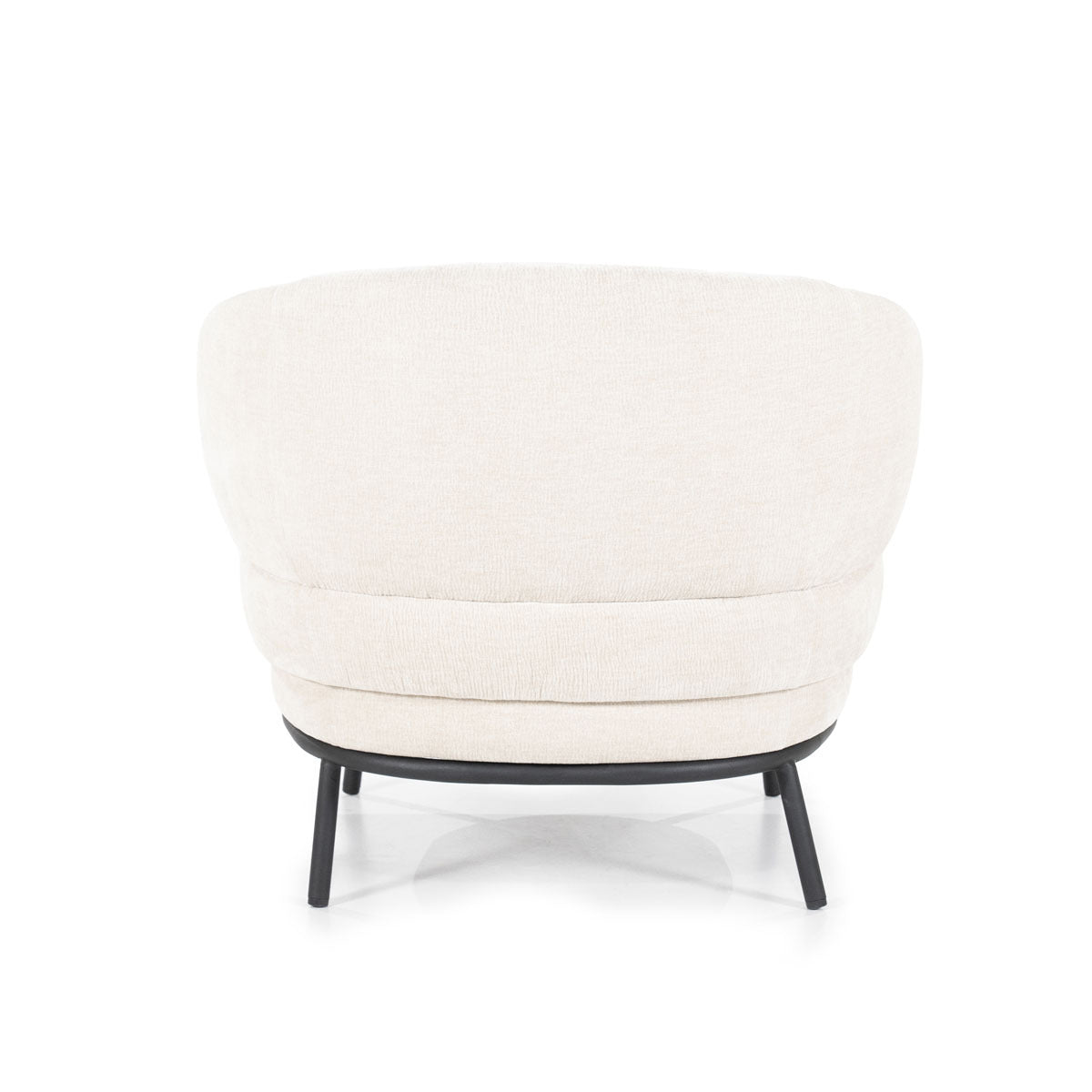 Fauteuil David - polyester - mosterd, beige of taupe - ELEO