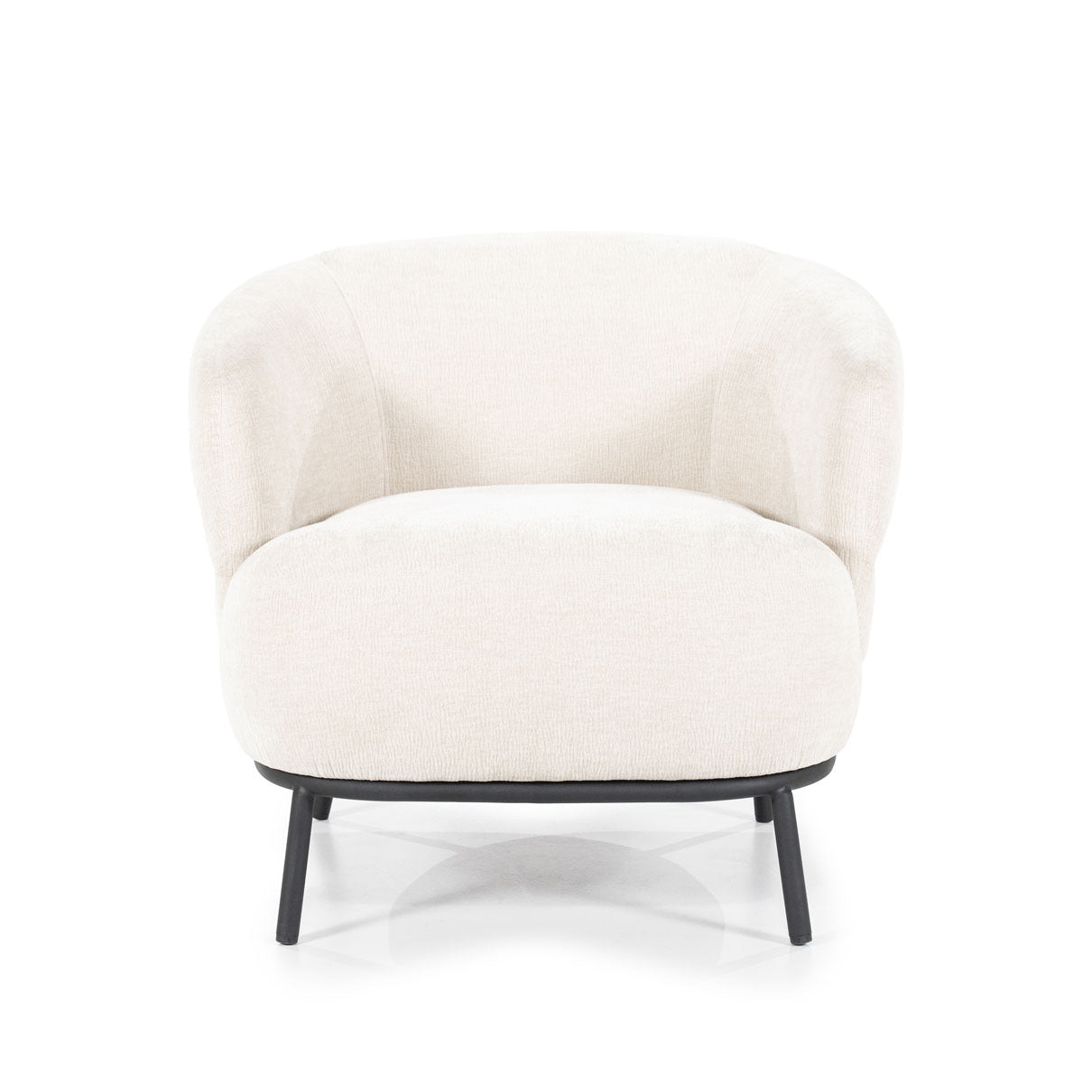 Fauteuil David - polyester - mosterd, beige of taupe - ELEO