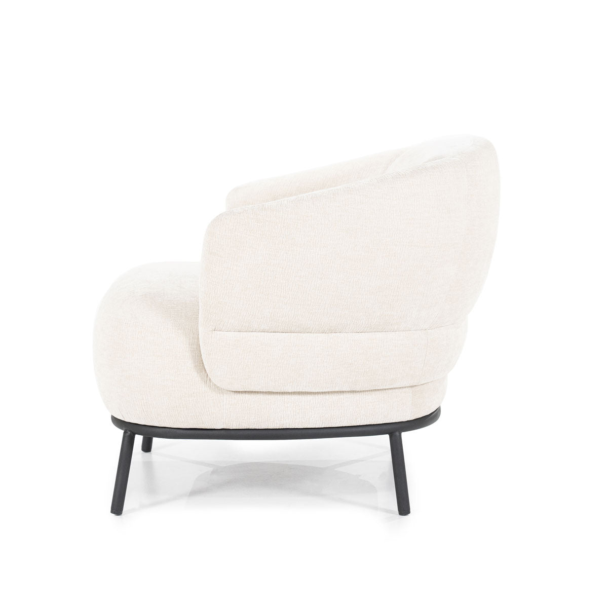 Fauteuil David - polyester - mosterd, beige of taupe - ELEO
