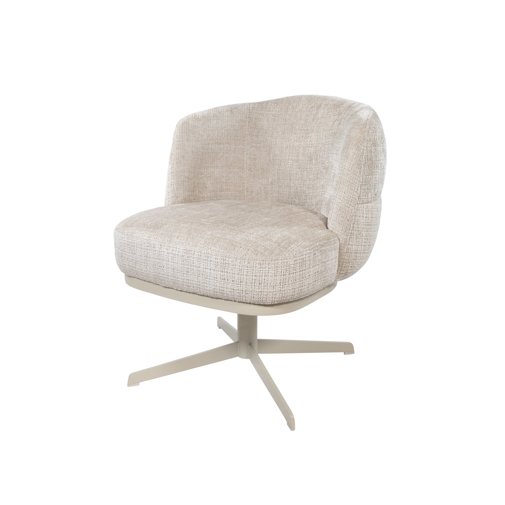 JLo eetkamerstoel - beige draaipoot 360 - Cremona - Taupe - NW