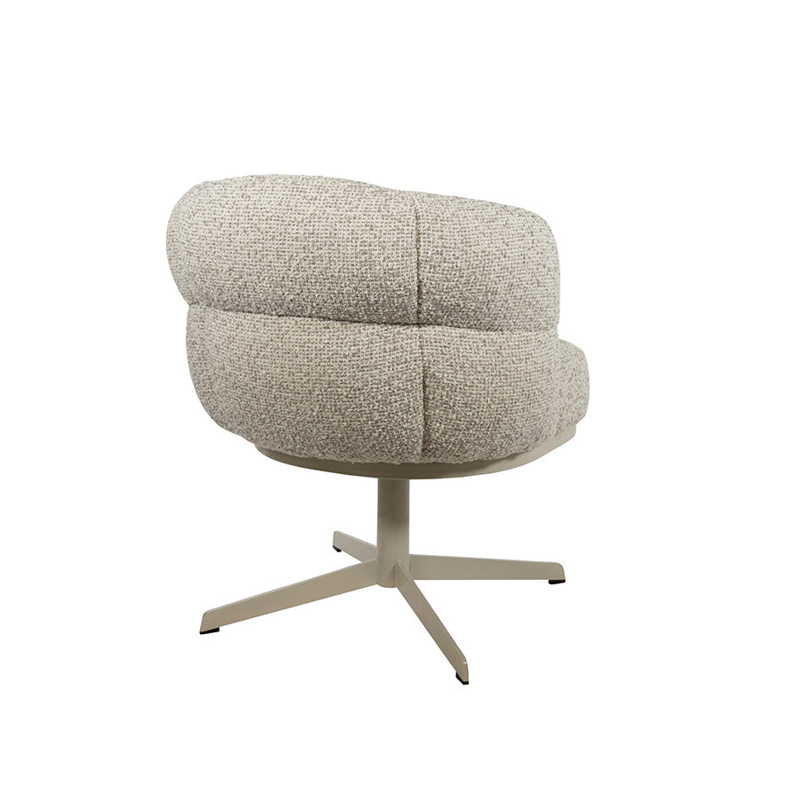 JLo eetkamerstoel - beige draaipoot 360 - Cuzco - Fog - NW