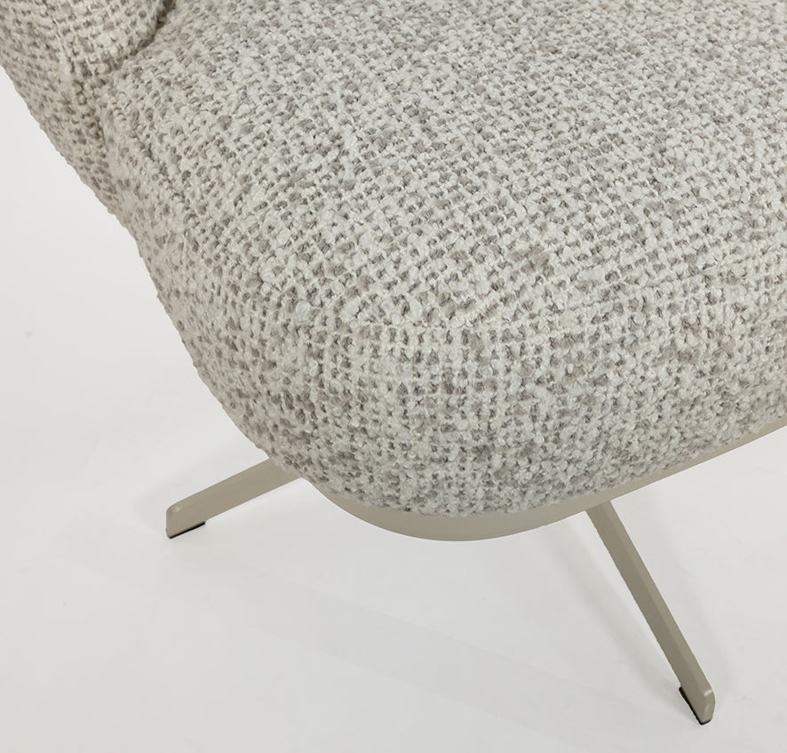 JLo eetkamerstoel - beige draaipoot 360 - Cuzco - Fog - NW