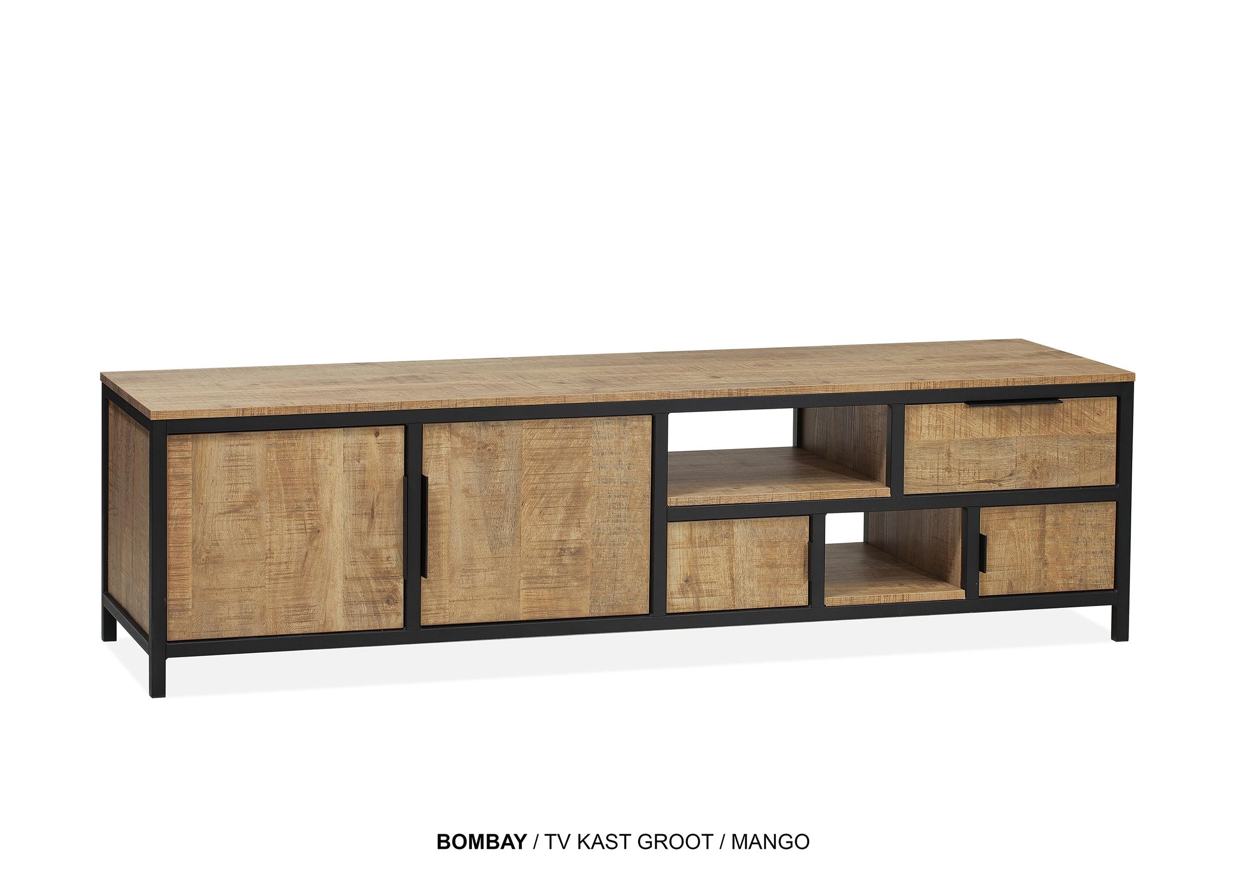 TV-kast Bombay groot MX - 4deuren/1lade/2open vak